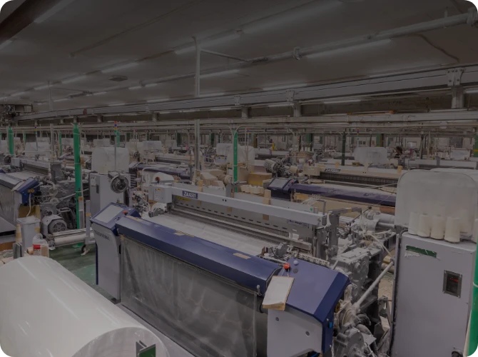 月産150万～200万mを誇る生産量