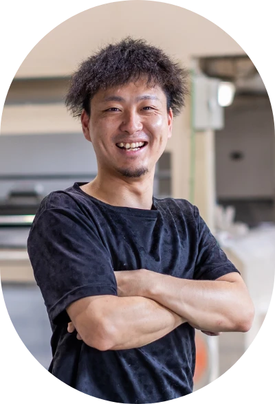 サイジング(糊付け)の先輩